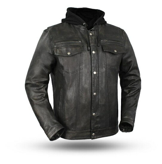 【5XLまで】First Manufacturing Vendetta Jacket レザージャケット ライディングジャケット バイクウェア ライダー バイク レーシング ツーリングにも かっこいい 大きいサイズあり おすすめ (AMACLUB)