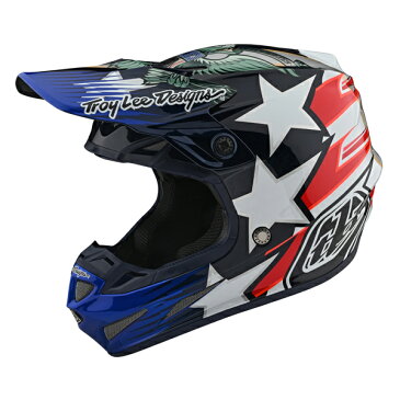 TROY LEE DESIGNS トロイリーデザイン SE4 LIBERTY LE CARBON HELMET オフロードヘルメット モトクロスヘルメット ライダー バイク ツーリングにも かっこいい おすすめ (AMACLUB)