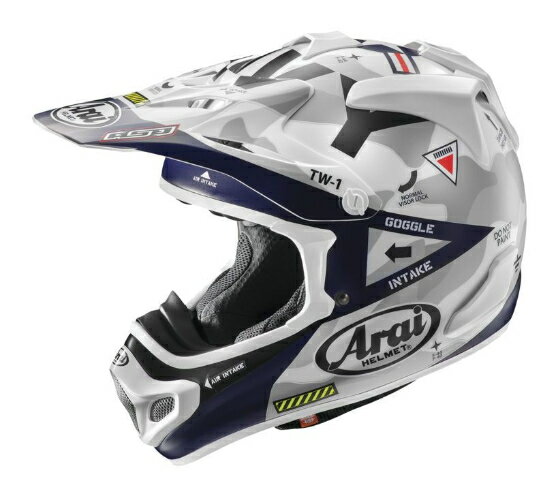 Arai アライ VX Pro 4 Navy Helmet オフロードヘルメット モトクロスヘルメット ライダー バイク かっこいい おすすめ (AMACLUB)