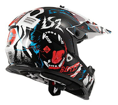 【子供用】LS2 エルエスツー Youth Gate Beast Helmet 子供用 キッズ オフロードヘルメット モトクロスヘルメット ライダー バイク かっこいい おすすめ (AMACLUB)