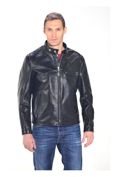 ＼2500円off 8/22(月)限定★フルフェイス全品／Schott 641 Horsehide Cafe Racer Jacket ライディングジャケット バイクウェア ライダー バイク ツーリングにも かっこいい 大きいサイズあり おすすめ (AMACLUB)