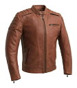 _Si5000~N[|5/1() Gg[^y5XL܂ŁzFirst Manufacturing Crusader Leather Jacket U[WPbg CfBOWPbg oCNEFA C_[ oCN c[Oɂ 傫TCY  (AMACLUB)