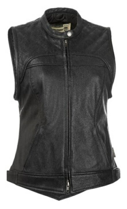 ＼全品1500円OFF★5/11(土)限定／【女性用】【3XLまで】Highway ハイウェイ21 Ava Women's Vest レザーベスト ライディングベスト バイクウェア ライダー バイク ツーリングにも かっこいい 大きいサイズあり おすすめ (AMACLUB)