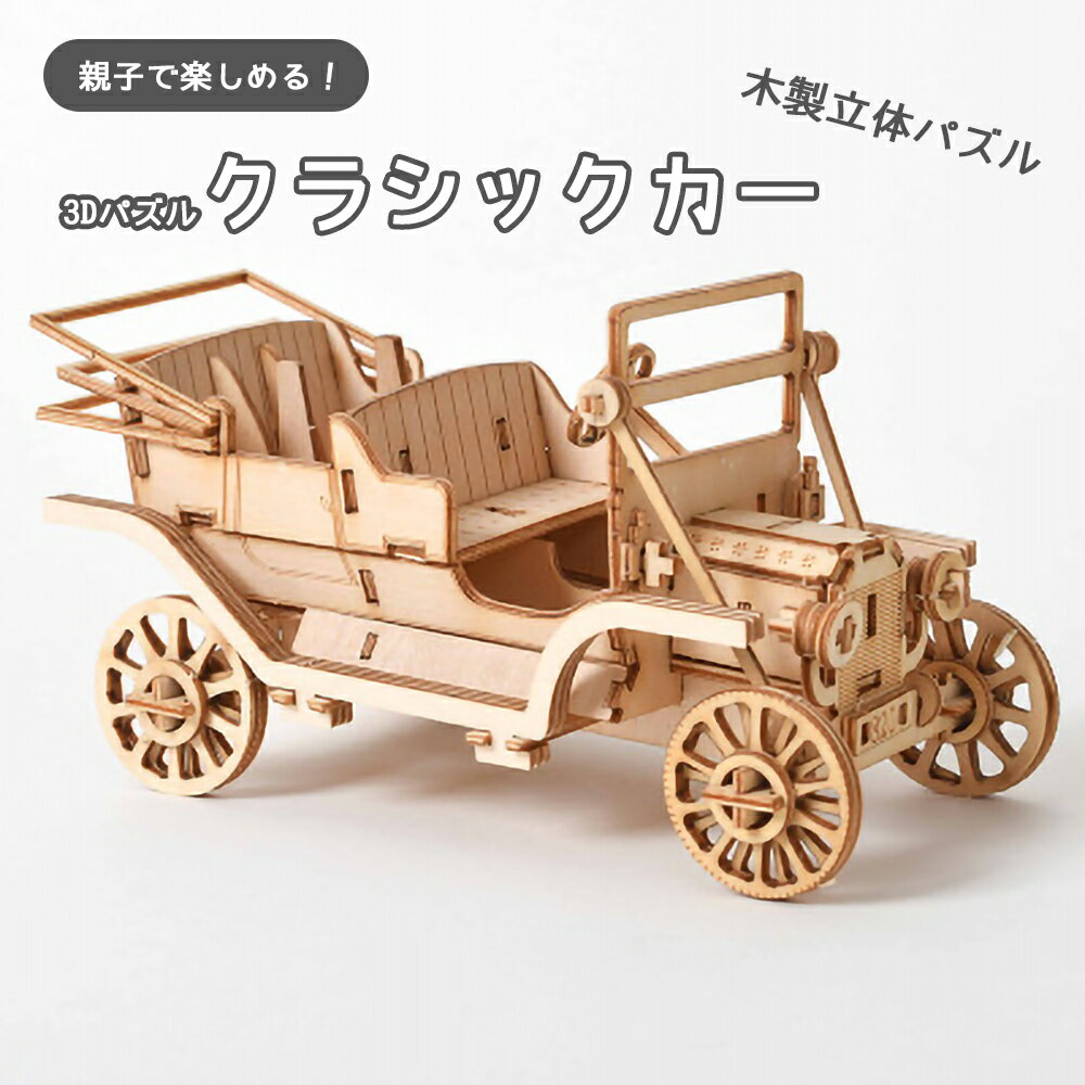 【3日までP10倍～】 パズル 3D 立体パズル 木製 車 