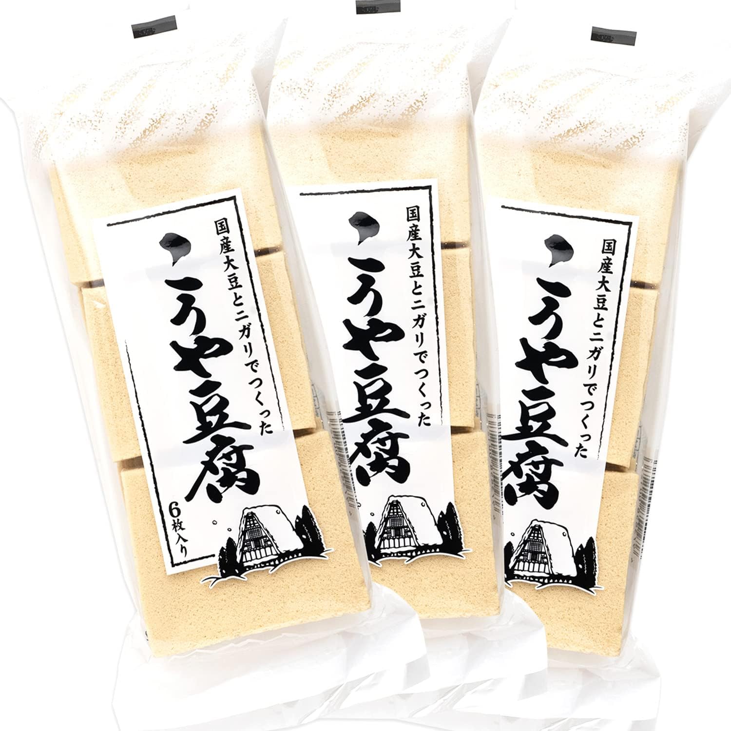 信濃雪 高野豆腐 国産大豆使用 にがり仕込み 生絞り製法 99g (3袋)のサムネイル