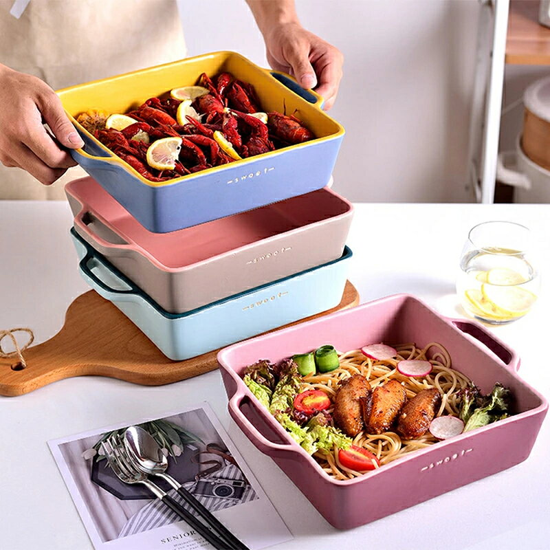 グラタン皿 電子レンジ調理器 食器 耐熱 お皿 おしゃれ かわいい 北欧 オーブン 電子レンジ ギャザー 耳付き 取っ手 陶器 セラミック蒸し料理 レンジ 簡単 ダッチオーブン ロースター 耐熱皿 オーブン料理 直火 魚焼きグリル 陶器 プレート キャンプ amaliristore-10000525 アマリリストア サンプル画像3
