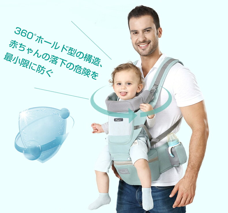 抱っこひも ベビースリング 抱っこ紐 フロントカバー スリング 新生児 おしゃれ ヒ...
