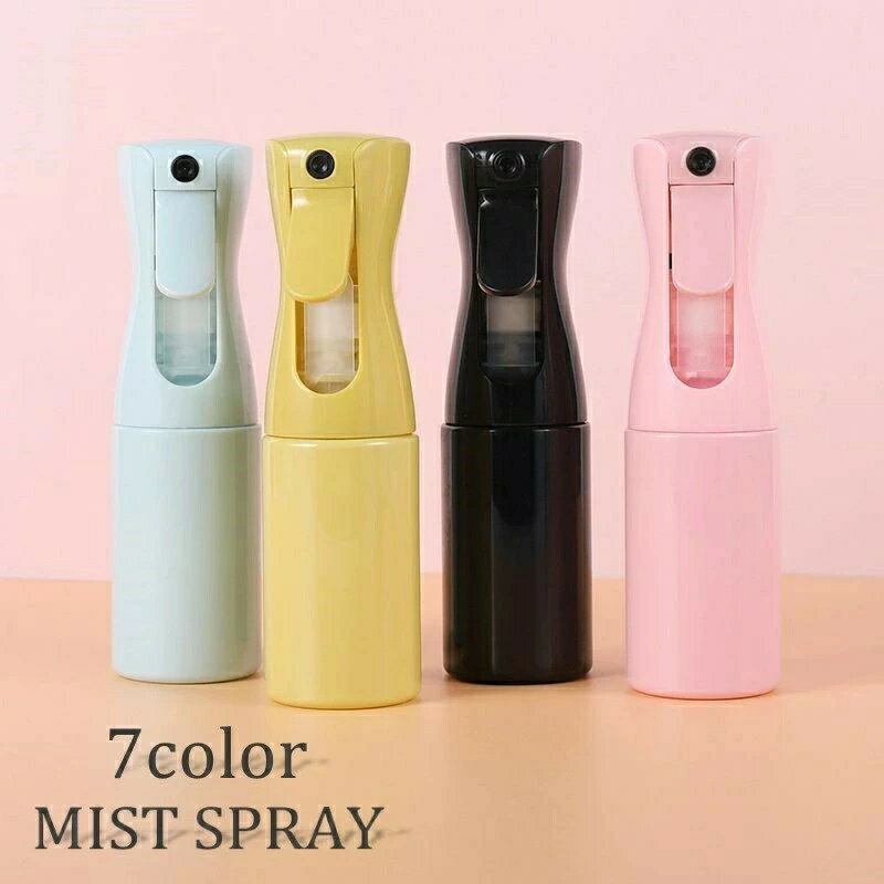 霧吹き ヘアアレンジ カラバリ豊富 300ml 掃除 連続噴射 ミストスプレー 単色 ガー...
