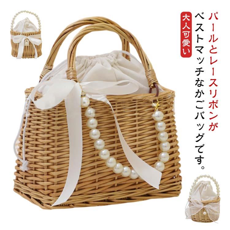 楽天市場】巾着袋（かごバッグ｜レディースバッグ）：バッグ<バッグ