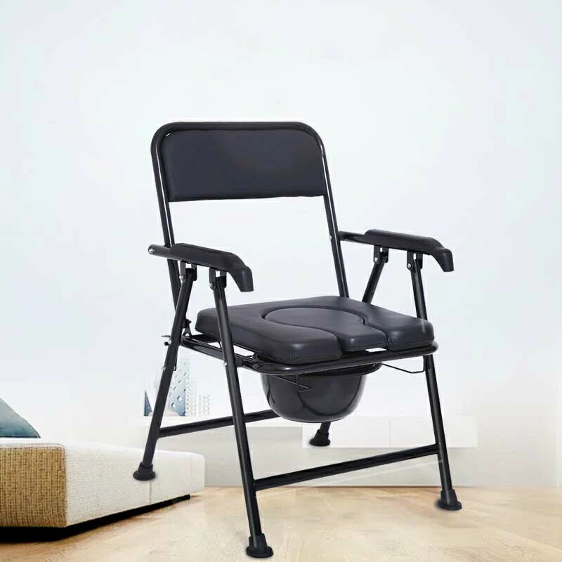 トイレ折りたたみタイプ 防災 簡易 携帯トイレ 便器椅子 シャワーチェア コンパクト 簡易トイレ アウトドア 簡易便座 ポータブル 背もたれ付き キャンプ 折りたたみ 避難 パイプ椅子 便器付き 災害時用 amamineshop-10007934 あまね サンプル画像2