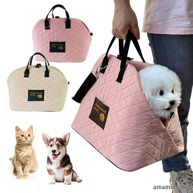 ペット キャリーバッグ 犬 猫 ペット ペット ペットグッズ 早い者勝ち ベージュ ピンク