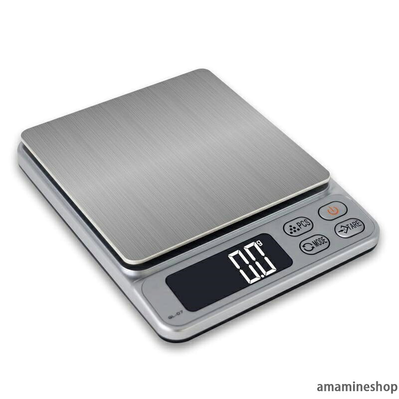 0.1g単位 3000g デジタルスケールはかり デジタル 3kg キッチン 計量器 クッキング...