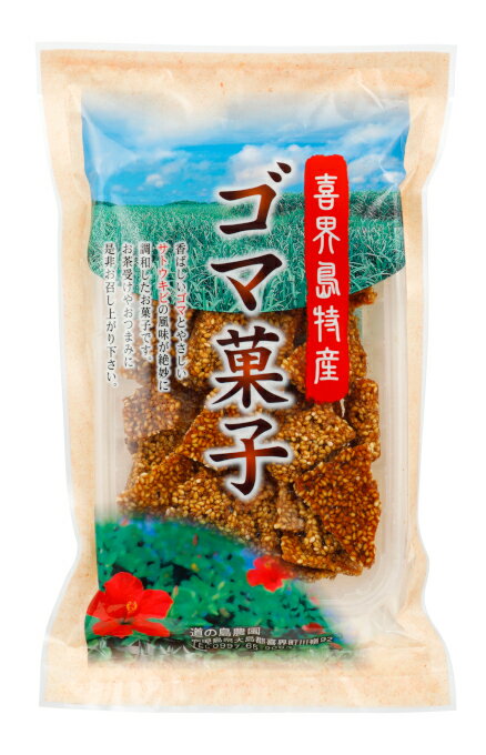 黒砂糖お菓子 喜界島 ゴマ菓子100g×40袋 みちのしま ごま菓子 奄美大島 黒糖 お菓子 お土産