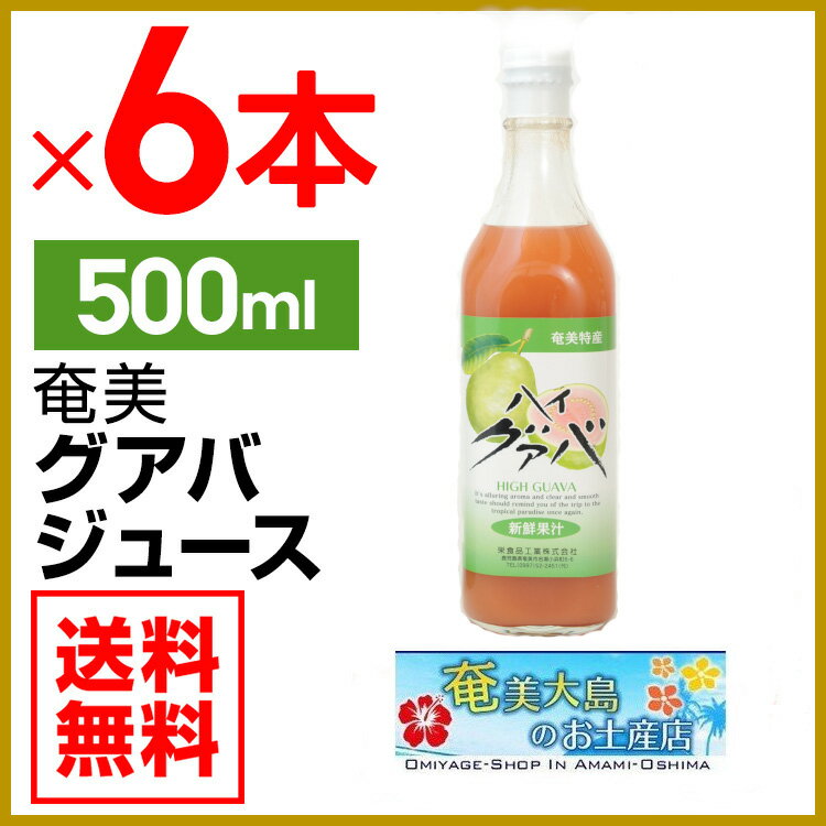 グアバジュース 栄食品 500ml×6本 フルーツジュース 濃縮還元グアバ グァバ 果実ジュース ジュース ギフト 御中元 内祝