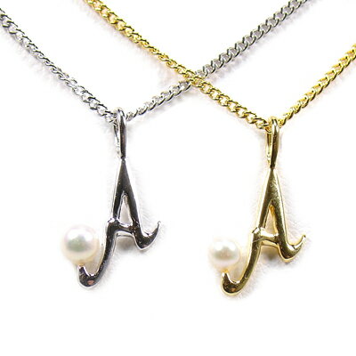 イニシャルネックレスペンダントあこ...