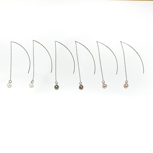 Rakuten - パール 真珠 ピアス ロングピアス シルバー ゴールド