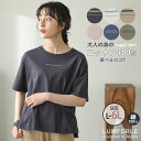 【限定!全品P5倍5/6 13:59まで】 大きいサイズレディース トップス | 【LUMFORLE　produced by My:nia】綿100％ 選べる 刺しゅうデザイン コットン ロゴTシャツ _ Tシャツ カットソー LL 3L 4L 5L 6L 夏 ぽっちゃり ゆったり プラスサイズ [171513208/171513209/171513210]