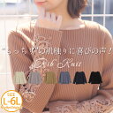 【期間限定クーポン配布】 大きいサイズレディース トップス | 【しっかり!!もっちり!!リブ】 モチーフレース 袖可憐な プルオーバー _ オリジナル ニット...