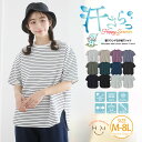 レディース トップス | 【ハッピーさらりん】 裾ラウンド 五分袖 Tシャツ _ カットソー プルオーバー 大きいサイズ M L LL 3L 4L 5L 6L ...