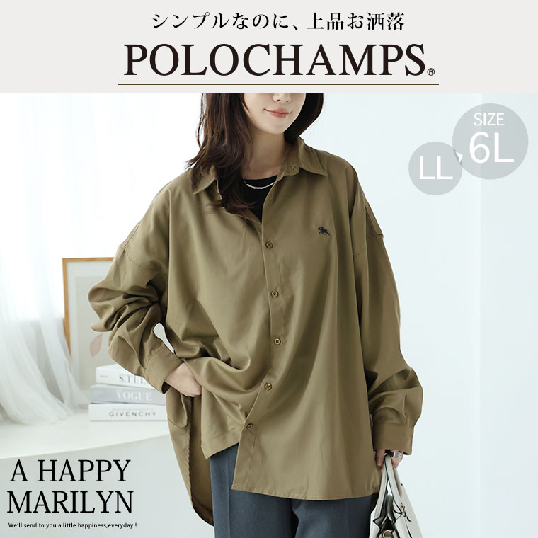 大きいサイズ レディース シャツ | POLO CHAMPS ポロチャンプス シャツ _ ブラウス...