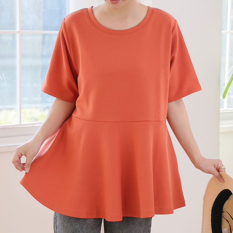 ご購入者様決定チュニック カットソー オレンジ系 暖色系 婦人服 大きいサイズ LサイズOK 楽天市場】大きいサイズ レディース（カラーオレンジ）（チュニック