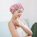 女性ファッション家庭用二重防水シャワーキャップpevaは女性の油洗浄防止シャワーキャップを厚くした