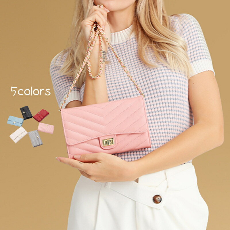 お財布ショルダー スマホショルダー レディース ブランド お財布ポシェット 財布 ショルダーバッグ かわいい おしゃれ 大人 大容量 大きめ 軽量 ファスナー 斜めがけ 使いやすい 行 クレリア 送料無料 旅行のサムネイル