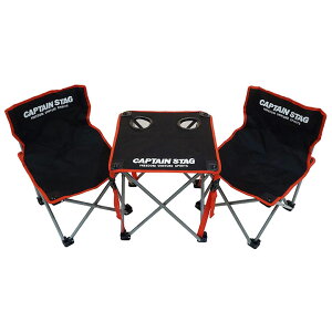 コンパクトテーブル チェア セット UC-1702 チェアリング かわいい おしゃれ キャプテンスタッグ CAPTAIN STAG キャンプ バーベキュー用 机 ジュール アウトドア レジャー いす 椅子 卓上 BBQ ドリンクホルダー 海水浴 折りたたみ 簡単通販格安セール情報 楽天 通販
