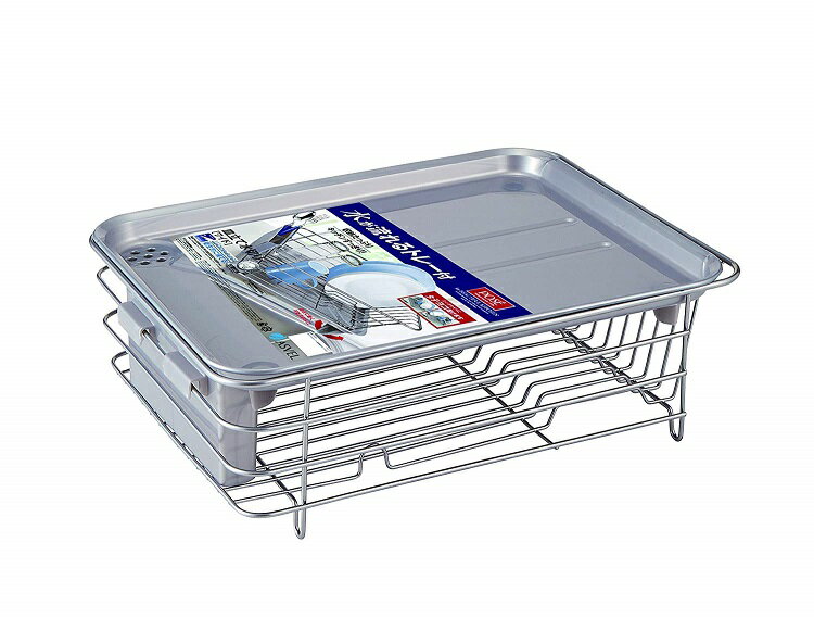 水切りかご 水切りラック 食器 水切りかご アスベル 5530 縦横兼用Wコート水切り 「Nポゼ」 シルバー ..