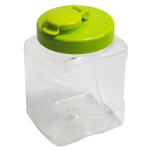 液体密封 保存びん 角 1.1L グリーン プラスチック ワンタッチ フタ 保存容器 保存 だし汁 果実酒 梅酒 保存瓶 密封 おすすめ つゆ 買いまわり