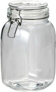 パール金属 梅酒瓶 果実酒びん 1.5L 1,500ml ガラス製 角型 保存 ビン イタリアーナ L-1012