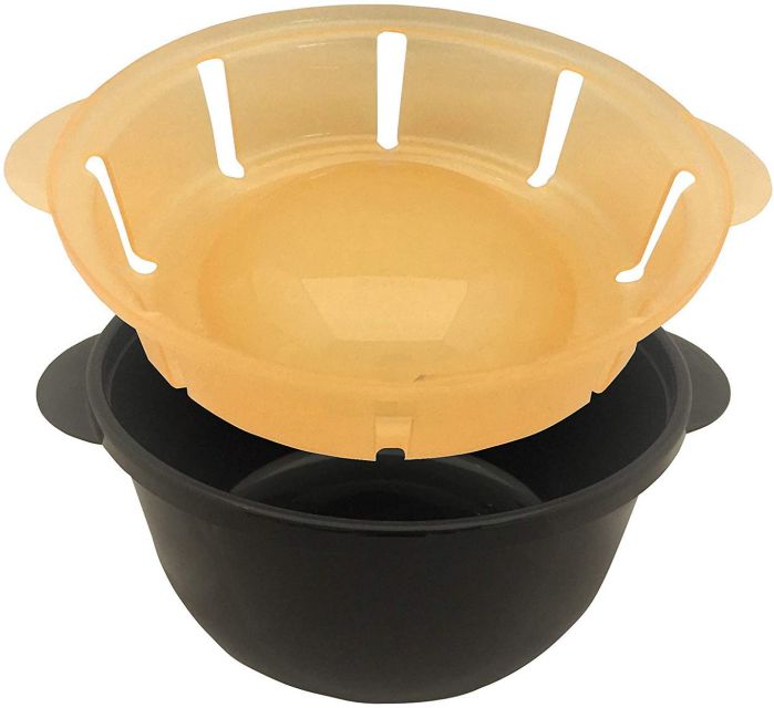 レンジで簡単 ひとり鍋 ブラック 1000ml エビス 電子レンジ調理用品 PS-G690 amart-e-10002784 Aマートeショップ サンプル画像2