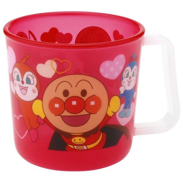 アンパンマン マグカップ レッド (絵柄がはがれないタイプ)　レック