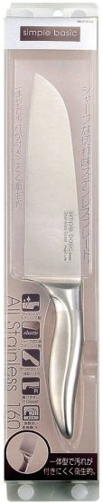 シンプルベーシック オール ステンレス 21225 クッキング ナイフ 160 F-2122 パール金属