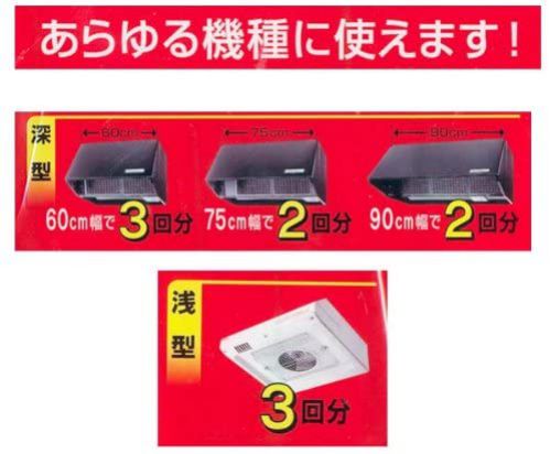 キレイディア レンジフード兼用型フィルター 52112 フリーサイズ（磁石付） 1枚入