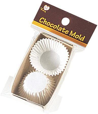 Rakuten - 【SS期間中10%OFF】V-dayチョコレートグラシンカップ 　18327　ホワイト20枚入り パール金属