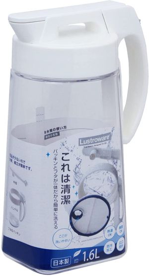 岩崎工業 27557　冷水筒 ポット タテヨコ イージケア ピッチャー 1.6L ホワイト K-1275W 日本製