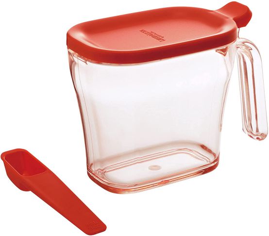 Rakuten - 【SS期間中10%OFF】リス 55751調味料入れ ( 砂糖 塩 ) レッド 440ml リベラリスタ クックポット スリム 日本製
