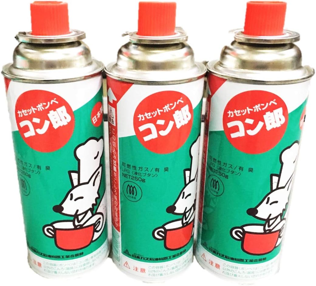 カセットボンベ コン郎 カセットガス 東海 ガスボンベ 250ml 3本入 【×2個セット】 2