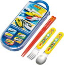 お弁当 トリオセット 箸 スプーン フォーク カトラリー プラレール 24 子供用 抗菌加工 開けやすいスライド式 日本製