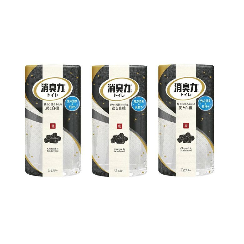 乐天商城 - トイレの消臭力 トイレ用 炭と白檀の香り 400mL 【×3個セット】