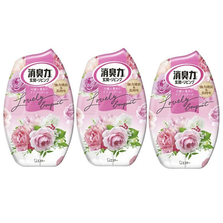 Rakuten - お部屋の消臭力 玄関・リビング用 置き型 ラブリーブーケ 400mL 【×3個セット】