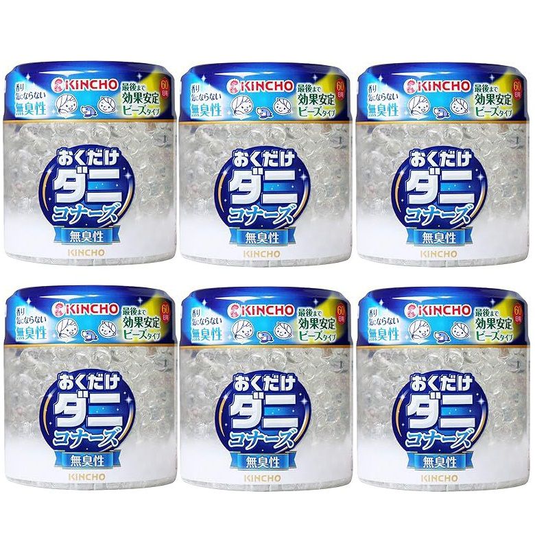 乐天商城 - ダニコナーズ ビーズタイプ 60日 無臭性 置き型 ダニよけ 消臭 キンチョー 大日本除虫菊 【×6個セット】