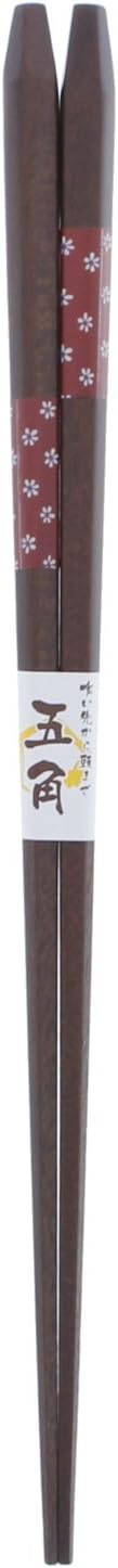 Rakuten - 【SS期間中10%OFF】菜箸　五角取り箸　 マーガレット 木製 赤 28cm