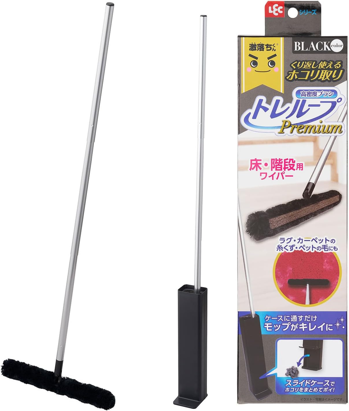 樂天商城 - トレループ 激落ちくん トレループプレミアム 床・階段用 ブラック S01540