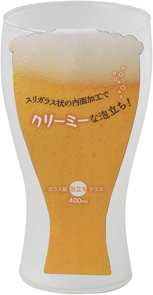 乐天商城 - L7521 ガラス製泡立ちビアグラス 400mL