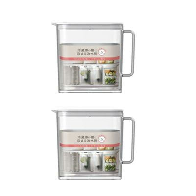 Rakuten - 【SS期間中10%OFF】冷水筒 麦茶ポット冷蔵庫の棚に入る 棚に収まる冷水筒 1.5L ピッチャー SP151