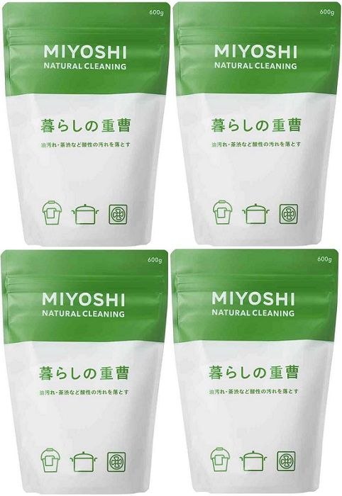 Rakuten - 暮らしの重曹 600g 【×4個セット】　ミヨシ石鹸 MIYOSHI