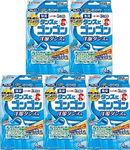 Rakuten - ゴンゴン 洋服ダンス用 4個入 無臭タイプ 【×5個セット】