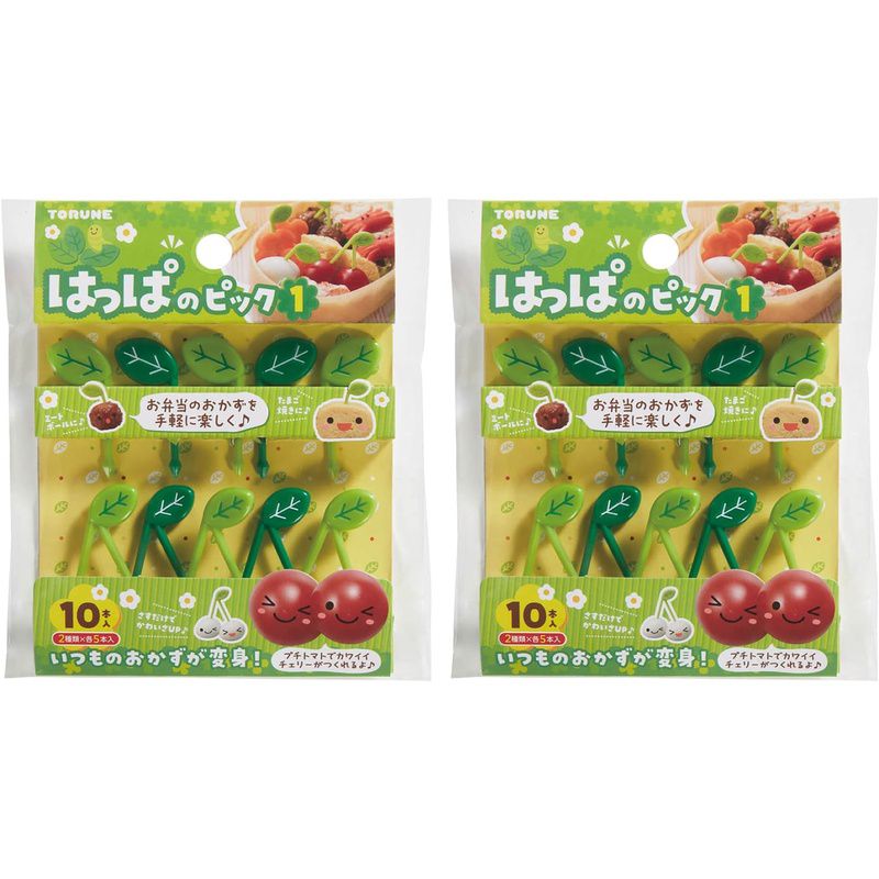 樂天商城 - おかずピック ランチピック はっぱのピック 10本入(2種類×各5本) いつものおかずが変身 パーティーの飾り付け お弁当の彩りに P-3670 トルネ